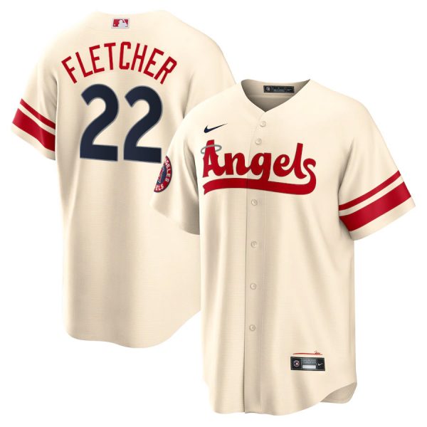 Angels 22 David Fletcher Cream 2022 City Connect Cool Base Jersey Dzhi,We sell and wholesale Angels 22 David Fletcher Cream 2022 City Connect Cool Base Jersey Dzhi on line form chian!